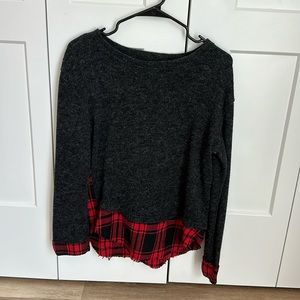 Layered-look sweater
